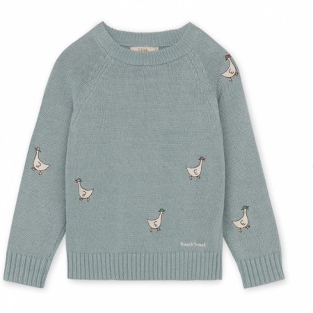 Mahdi knit pullover, slate, Fliink