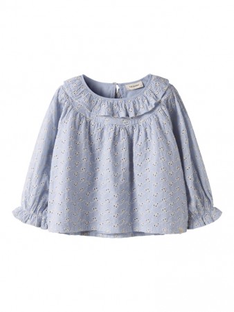 Tessie loose shirt, zen blue, Lil Atelier