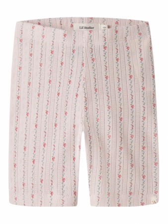 Rachello slim biker shorts, morganite/flower, Lil Atelier