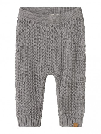 Kanto knit pant baby, ultimate grey, Lil Atelier 