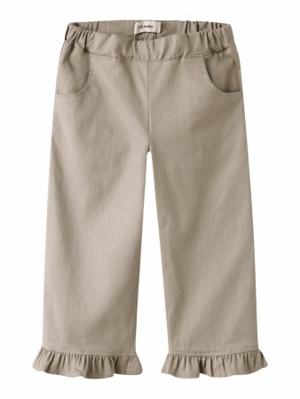 Doreen wide twill pant, Oxford tan, Lil Atelier