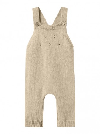Nalio wool knit overall, safari melange, Lil Atelier