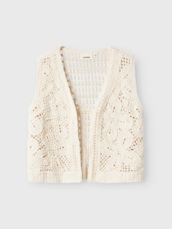 Dagny loose vest, turtledove, Lil Atelier