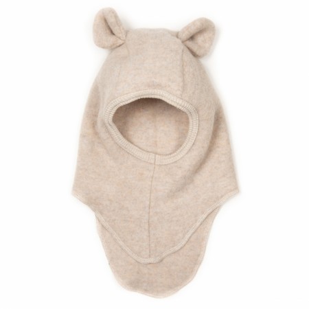 Teddy elefanthut beige woolfleece, Huttelihut