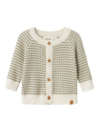 Halma knit cardigan baby, seagrass, Lil Atelier