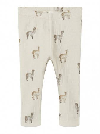 Gavo slim leggings baby, birch/lama, Lil Atelier