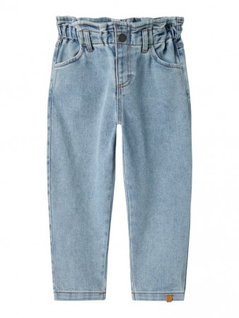 Darlee girl loose jeans, medium blue, Lil Atelier