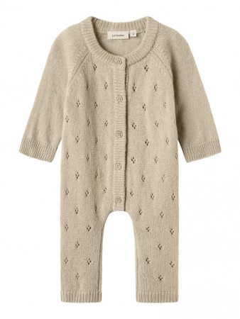 Nalio wool knit suit, safari/melange, Lil Atelier
