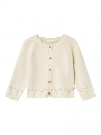 Ramla knit cardigan, turtledove, Lil Atelier