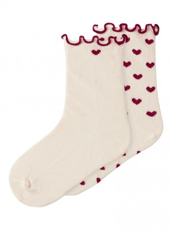 Rosita 2-pack socks, turtledove, Lil Atelier