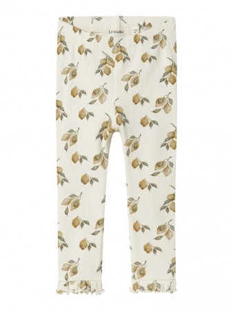 Gavo slim leggings baby, turledove/lemons, Lil Atelier