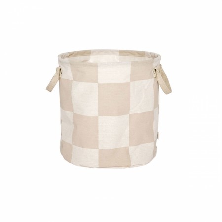 Chess storage basket medium, clay/off white, Oyoy