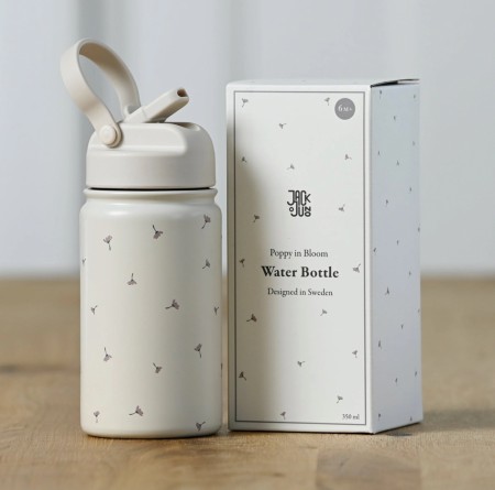 Poppy in bloom water bottle, Jack o Juno