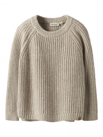 Rumba loose knit, Oxford tan melange, Lil Atelier