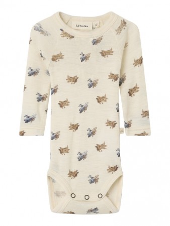 Nalu slim body wool, turtledove/plane, Lil Atelier