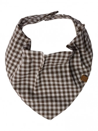 Tallula scarf bib, shitake, Lil Atelier