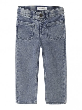 Nadie wide jeans, medium blue denim, Lil Atelier