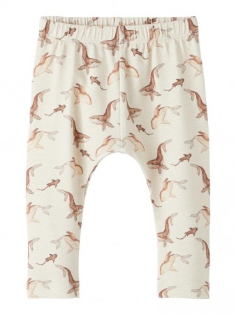 Geo loose pant, turtledove whales, Lil Atelier