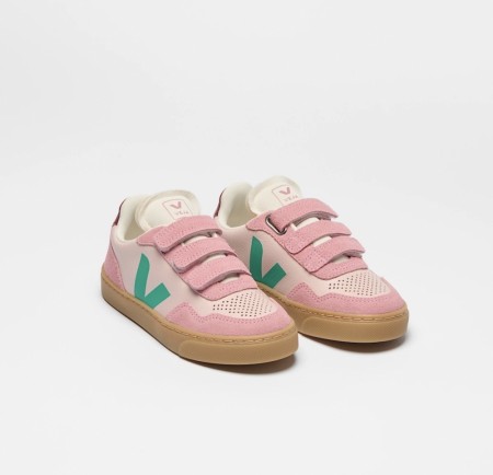 Veja v-90 leather junior, petale mary tag natural