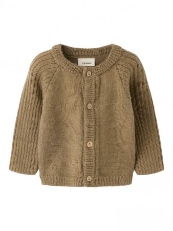 Nomo wool cardigan, sepia tint, Lil Atelier