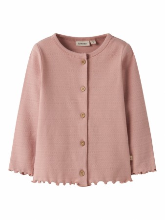 Dimia slim cardigan, misty rose, Lil Atelier