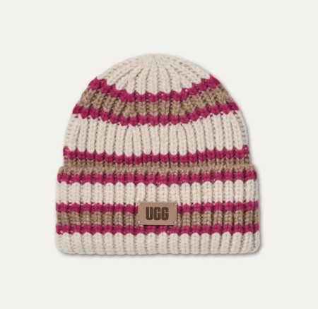 Chunky rib beanie kids, velvet ribbon, UGG