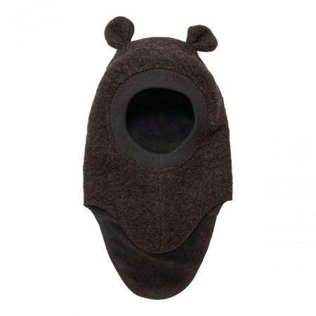 Plys elefanthut wool, dark brown melange, Huttelihut