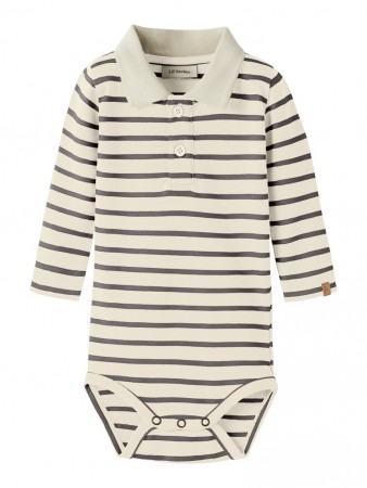 Limia polo body, turtledove/poppy seed, Lil Atelier
