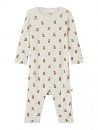 Nalu wool slim suit, turtledove/teddy, Lil Atelier 