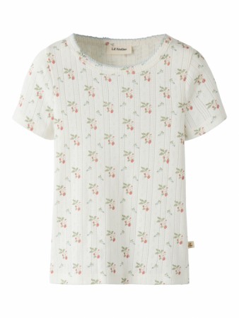 Rachello slim top, coconut milk/strawberry, Lil Atelier