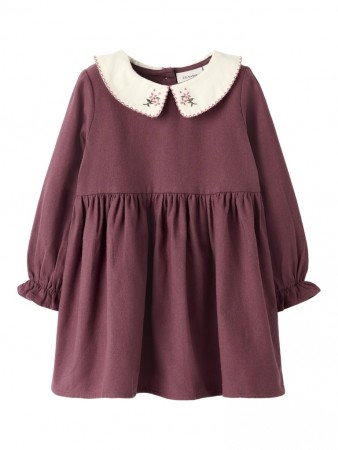 Rebel dress solid, catawba grape, Lil Atelier