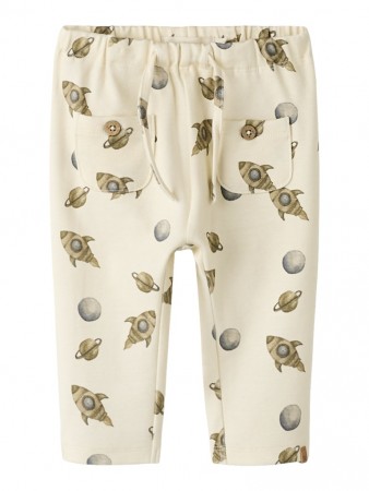 Layo geo loose pant, turtledove/space, Lil Atelier