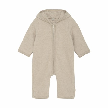 Pram suit cotton fleece, camel, Huttelihut