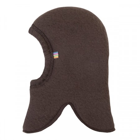 Balaclava ullfleece, mørk brun, Joha