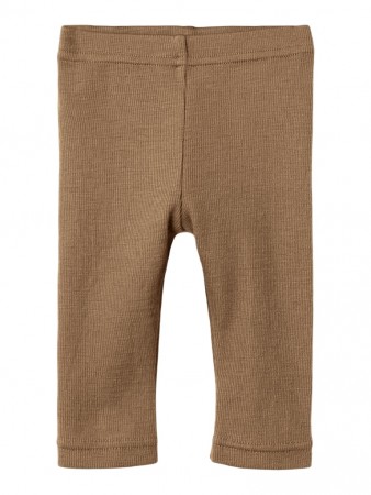 Noel slim leggings wool baby, tigers eye, Lil Atelier