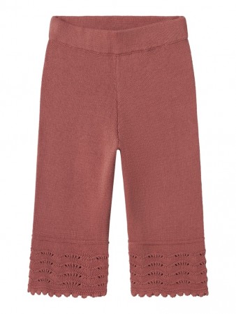 Lola knit ancle pant, withered rose, Lil Atelier