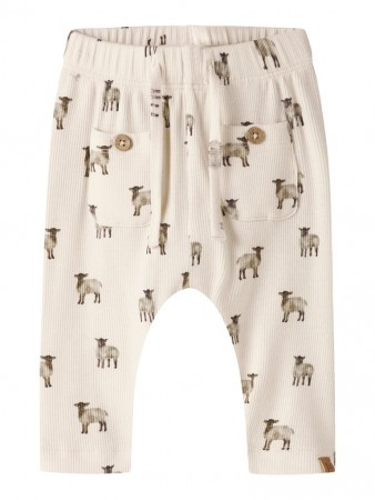 Gavo loose pant, turtledove/sheep, Lil Atelier 