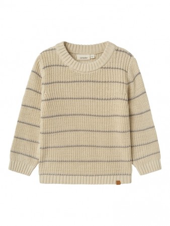 Emlen knit stripes, turtledove, Lil Atelier