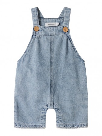 Funda short overall baby, medium blue, Lil Atelier