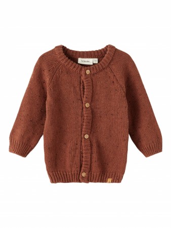 Galto knit cardigan baby, cambridge brown, Lil Atelier