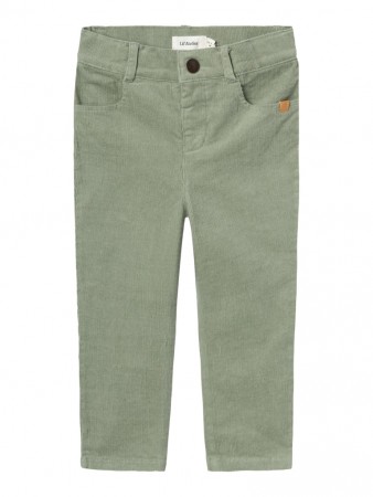 Ryan reg cord pant, seagrass, Lil Atelier