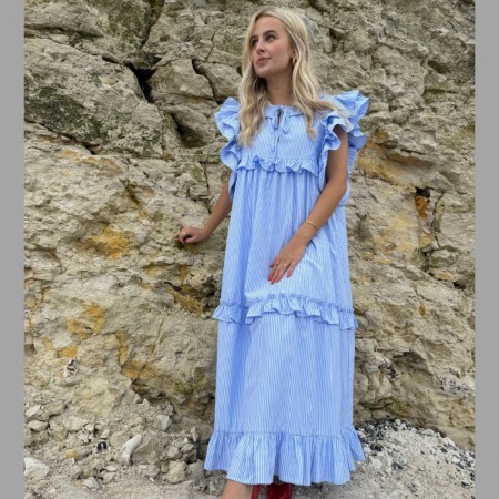 My waves dress, light blue, Stories from the atelier by CS