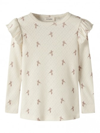 Rachello slim top, turtledove/bird, Lil Atelier