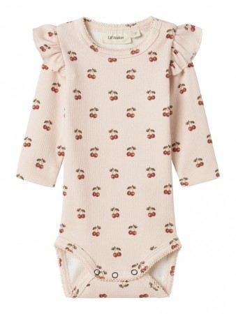 Lavo slim body, silver peony/cherry, Lil Atelier