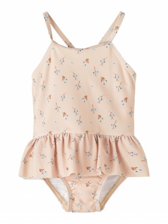 Fiona strap swimsuit baby, rose dust, Lil Atelier