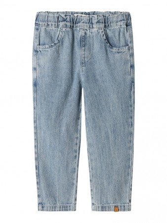Fundo loose jeans, medium blue, Lil Atelier