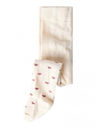 Reba strømpebukse baby, turtledove/whitered rose, Lil Atelier