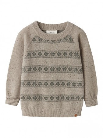 Galto rob knit, Oxford tan/mulled basil, Lil Atelier