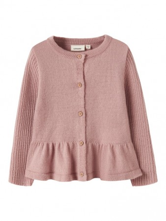 Nomo wool cardigan baby, fawn, Lil Atelier