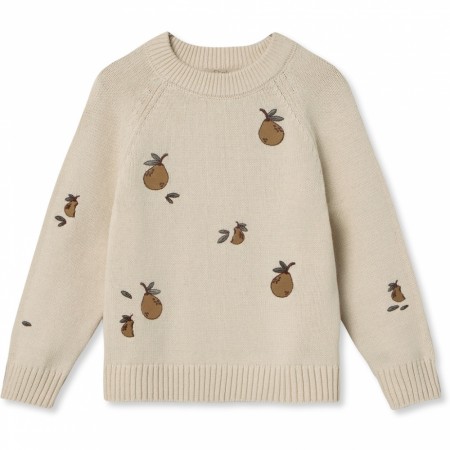 Mahdi pear pullover, sandshell, Fliink